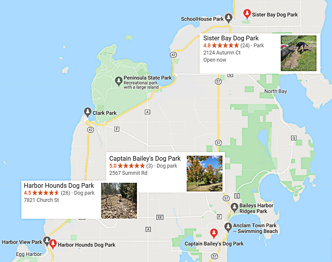 Dog Parks in Northern Door A Peninsula ParkView Resort